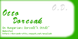 otto dorcsak business card